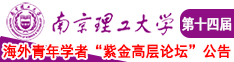 狠狠操网址南京理工大学第十四届海外青年学者紫金论坛诚邀海内外英才！